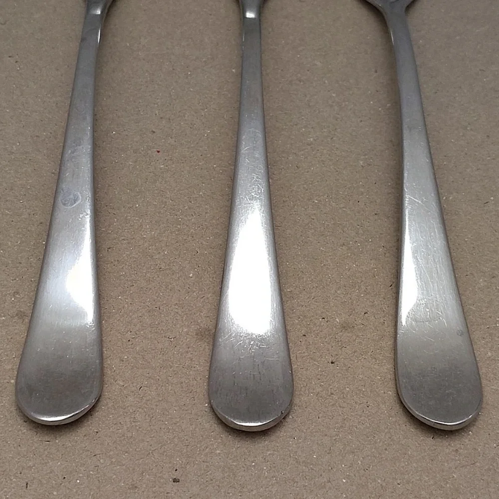Gourmet Settings GS 18/10 Flatware Stainless Steel Spoons And Fork Lot Of 3